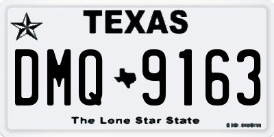 TX license plate DMQ9163