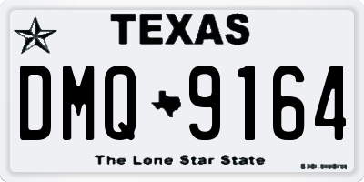 TX license plate DMQ9164