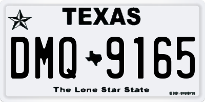 TX license plate DMQ9165