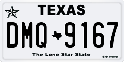 TX license plate DMQ9167