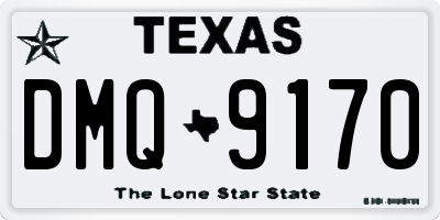 TX license plate DMQ9170