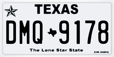 TX license plate DMQ9178