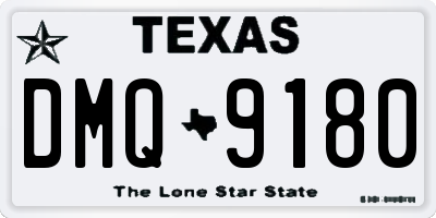 TX license plate DMQ9180