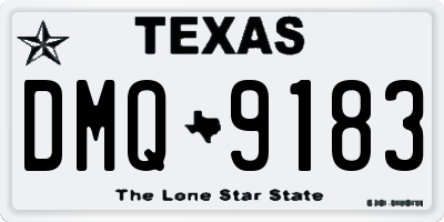 TX license plate DMQ9183