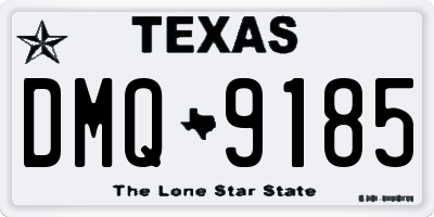TX license plate DMQ9185