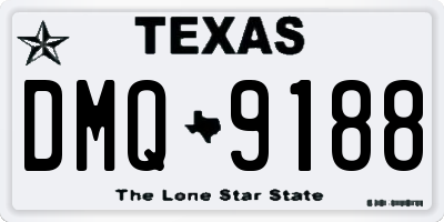 TX license plate DMQ9188