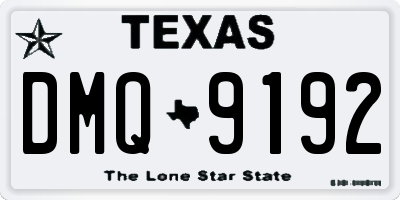 TX license plate DMQ9192