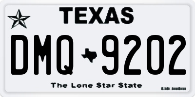 TX license plate DMQ9202