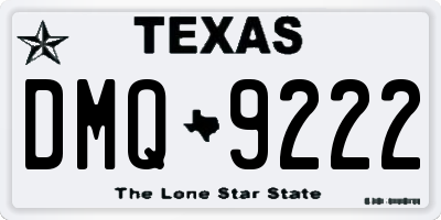 TX license plate DMQ9222