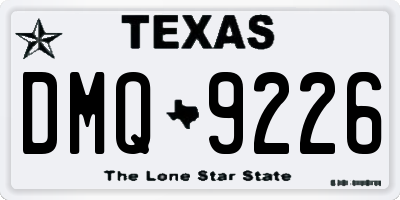 TX license plate DMQ9226