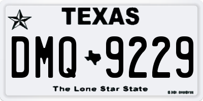 TX license plate DMQ9229