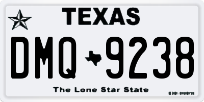 TX license plate DMQ9238