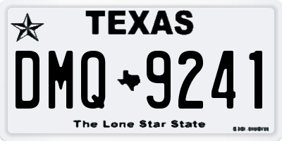 TX license plate DMQ9241