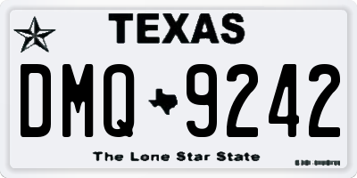 TX license plate DMQ9242