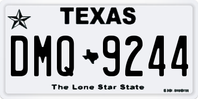 TX license plate DMQ9244