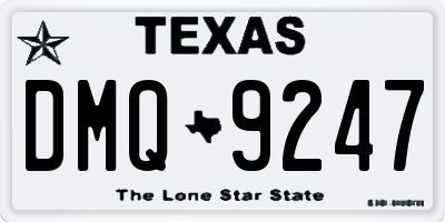 TX license plate DMQ9247