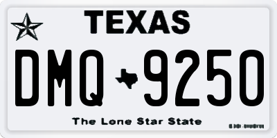 TX license plate DMQ9250