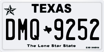 TX license plate DMQ9252