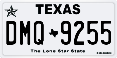 TX license plate DMQ9255