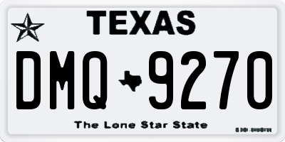 TX license plate DMQ9270