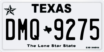 TX license plate DMQ9275