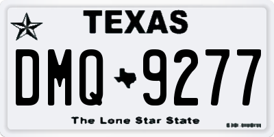 TX license plate DMQ9277