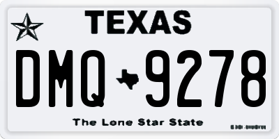 TX license plate DMQ9278