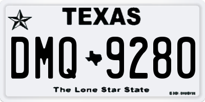 TX license plate DMQ9280