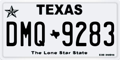 TX license plate DMQ9283