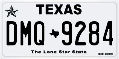 TX license plate DMQ9284