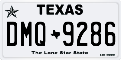 TX license plate DMQ9286