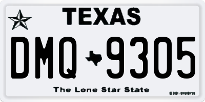 TX license plate DMQ9305