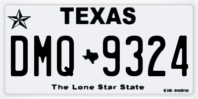 TX license plate DMQ9324