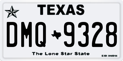 TX license plate DMQ9328
