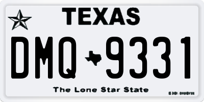 TX license plate DMQ9331