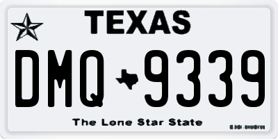 TX license plate DMQ9339