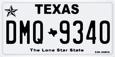 TX license plate DMQ9340