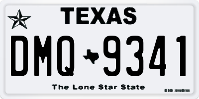 TX license plate DMQ9341