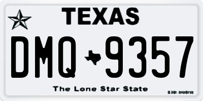 TX license plate DMQ9357