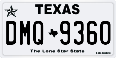 TX license plate DMQ9360