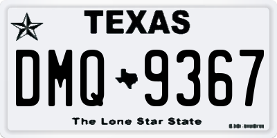 TX license plate DMQ9367