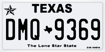 TX license plate DMQ9369