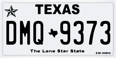 TX license plate DMQ9373