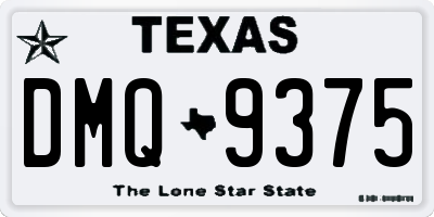 TX license plate DMQ9375