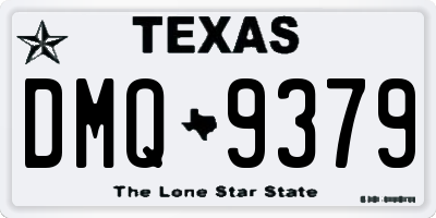 TX license plate DMQ9379