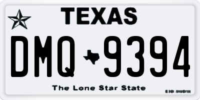 TX license plate DMQ9394