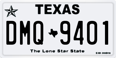 TX license plate DMQ9401