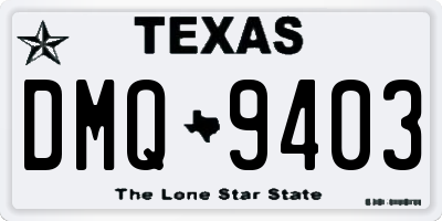 TX license plate DMQ9403