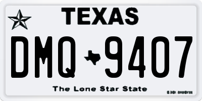 TX license plate DMQ9407