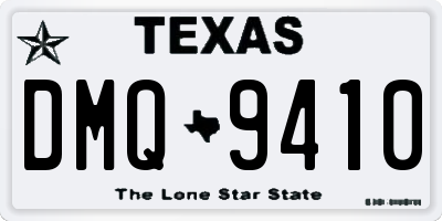 TX license plate DMQ9410